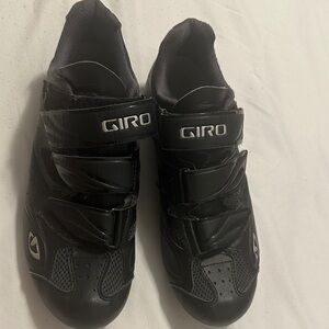Giro Black Cycling Shoes with Velcro Straps